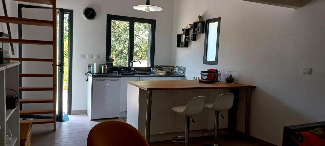Charmant Logement Avec Terrasse Salinelles エクステリア 写真